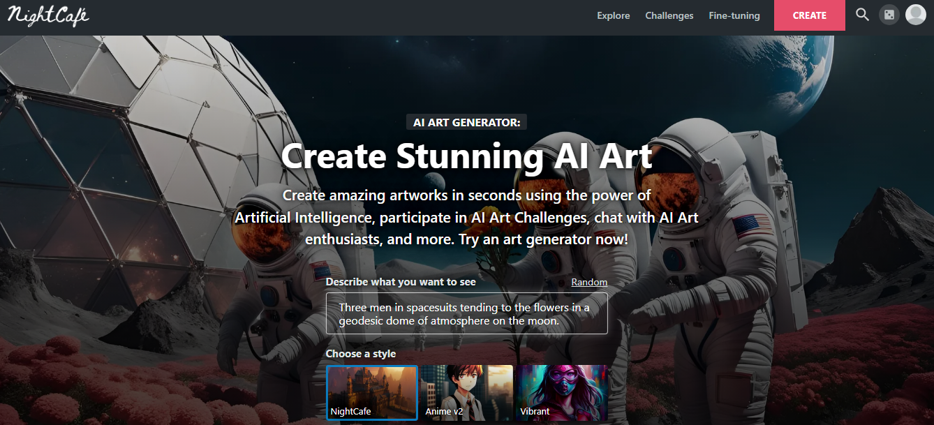 Nightcafe Creator: Best AI Art Generator