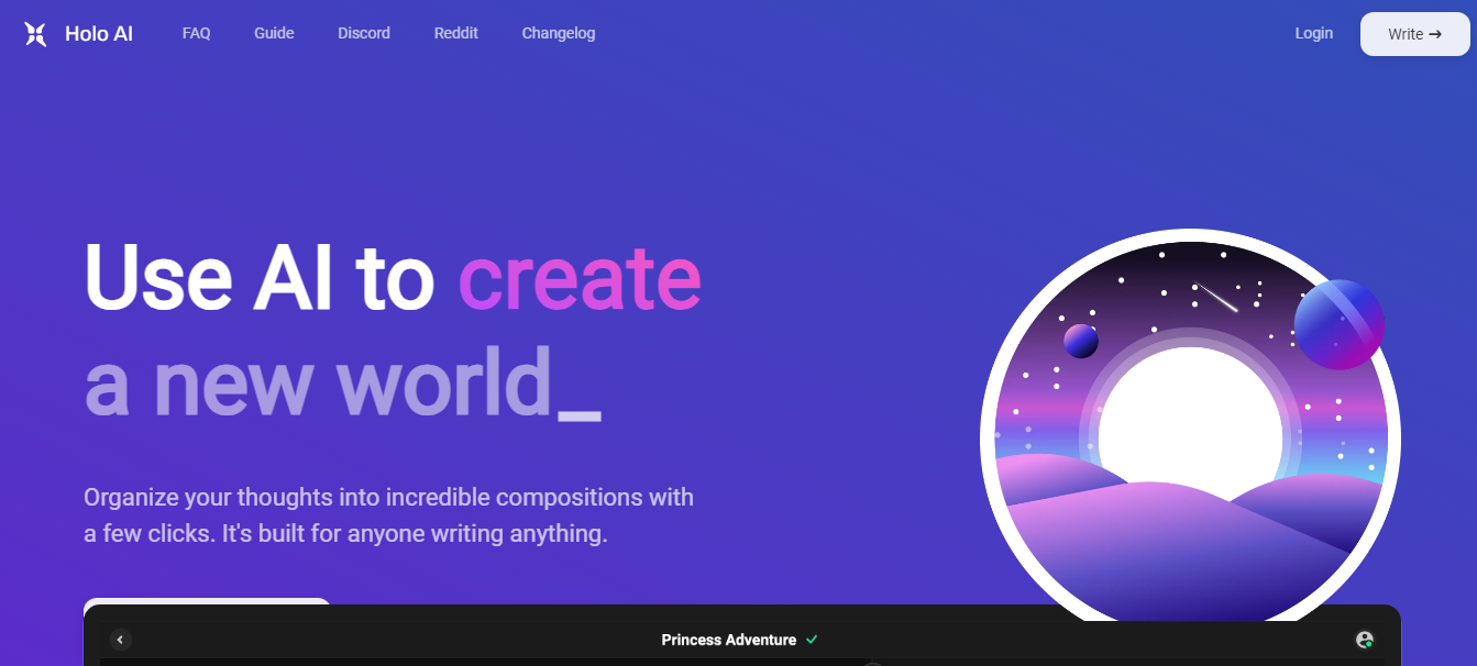 HoloAI: Simplifying Creative Process for Writers