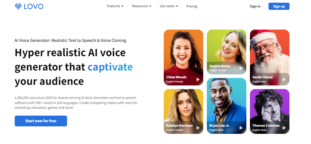 Lovo AI: AI Voice Generator and Text-to-Speech Tool