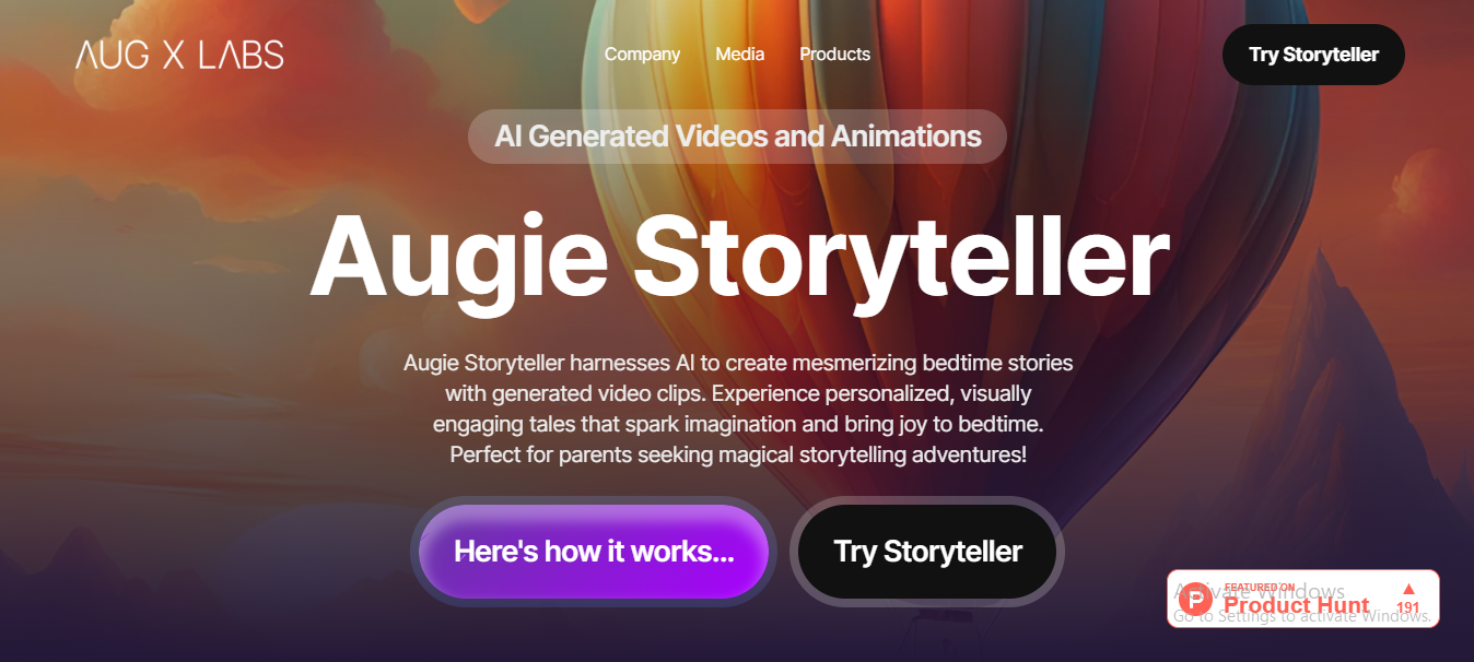 Augie Storyteller: Generate Animated Videos