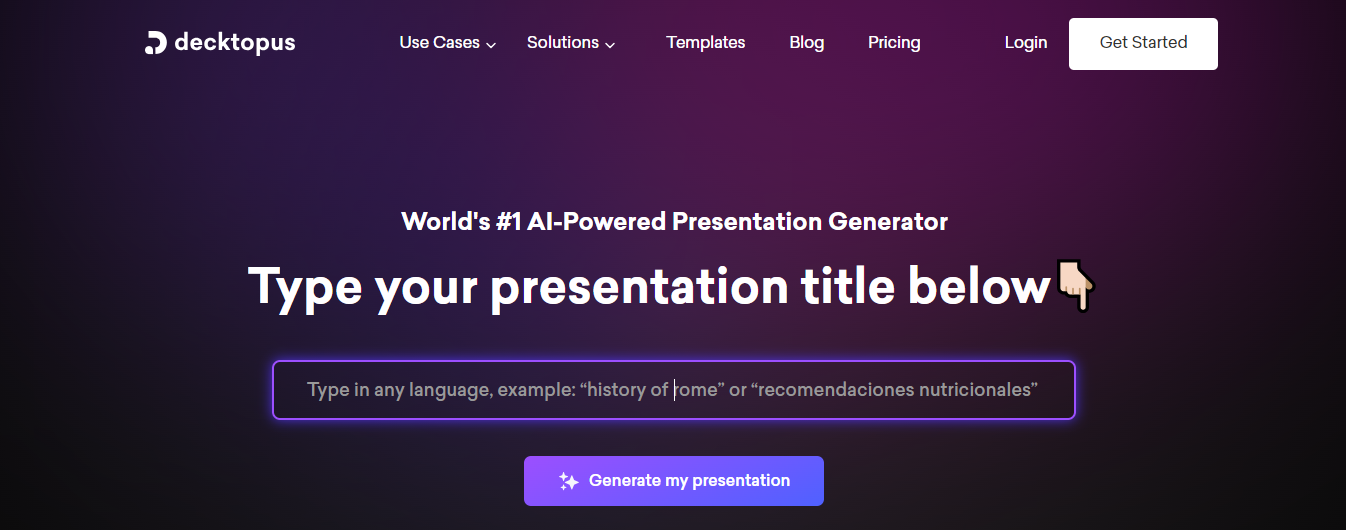 Decktopus AI: Best Online Presentation Platform