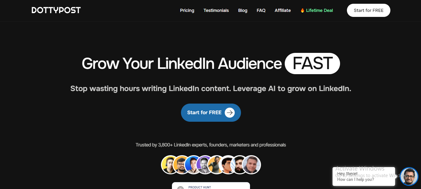 Dottypost: Content Creation tool for LinkedIn
