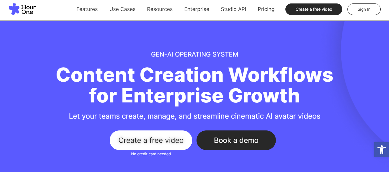 Hour One AI: Content Workflows for Enterprise