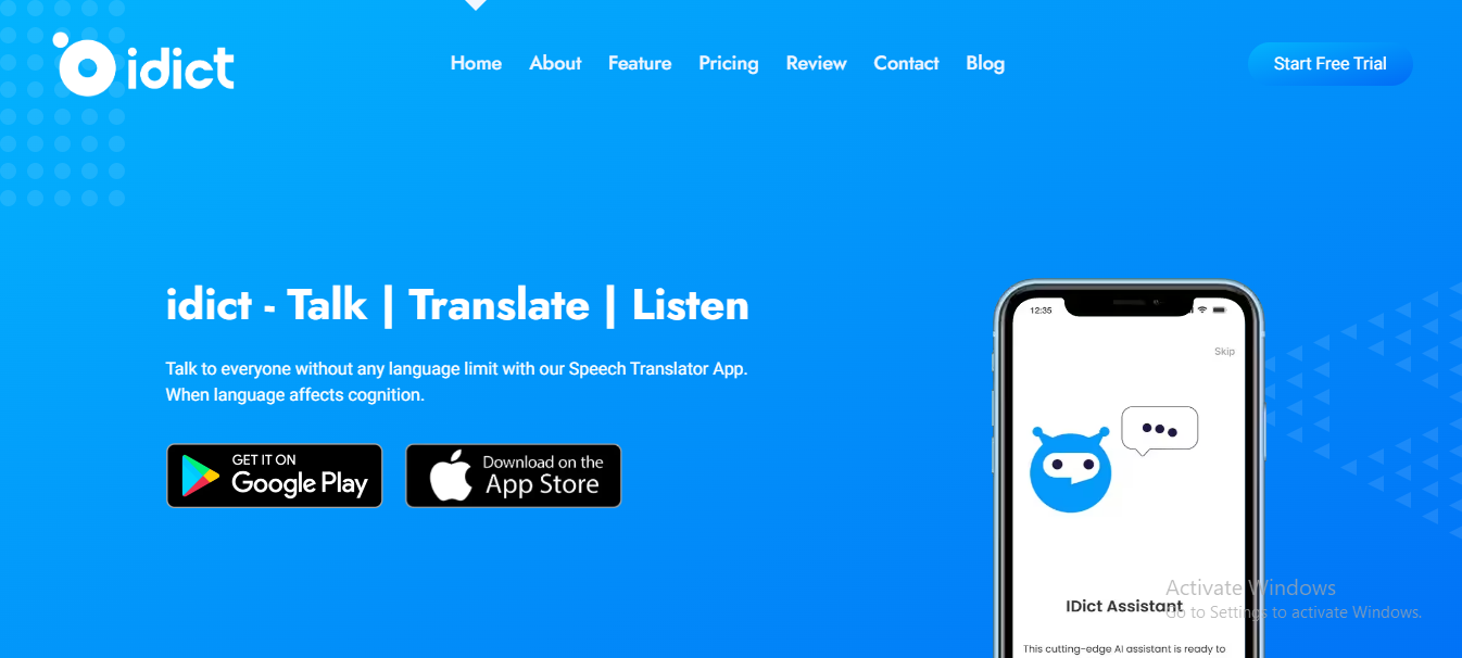 idict: Speech Translator App