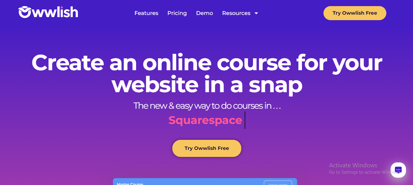 Owwlish: Online Course Creation Platform