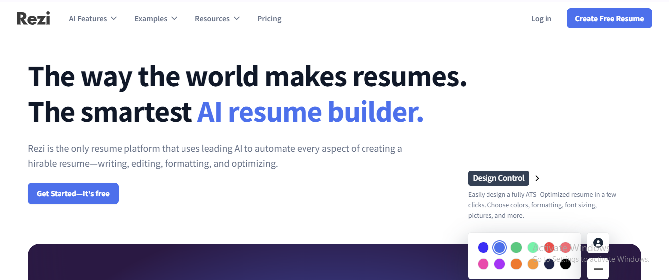 Rezi AI: AI-Powered Resume builder