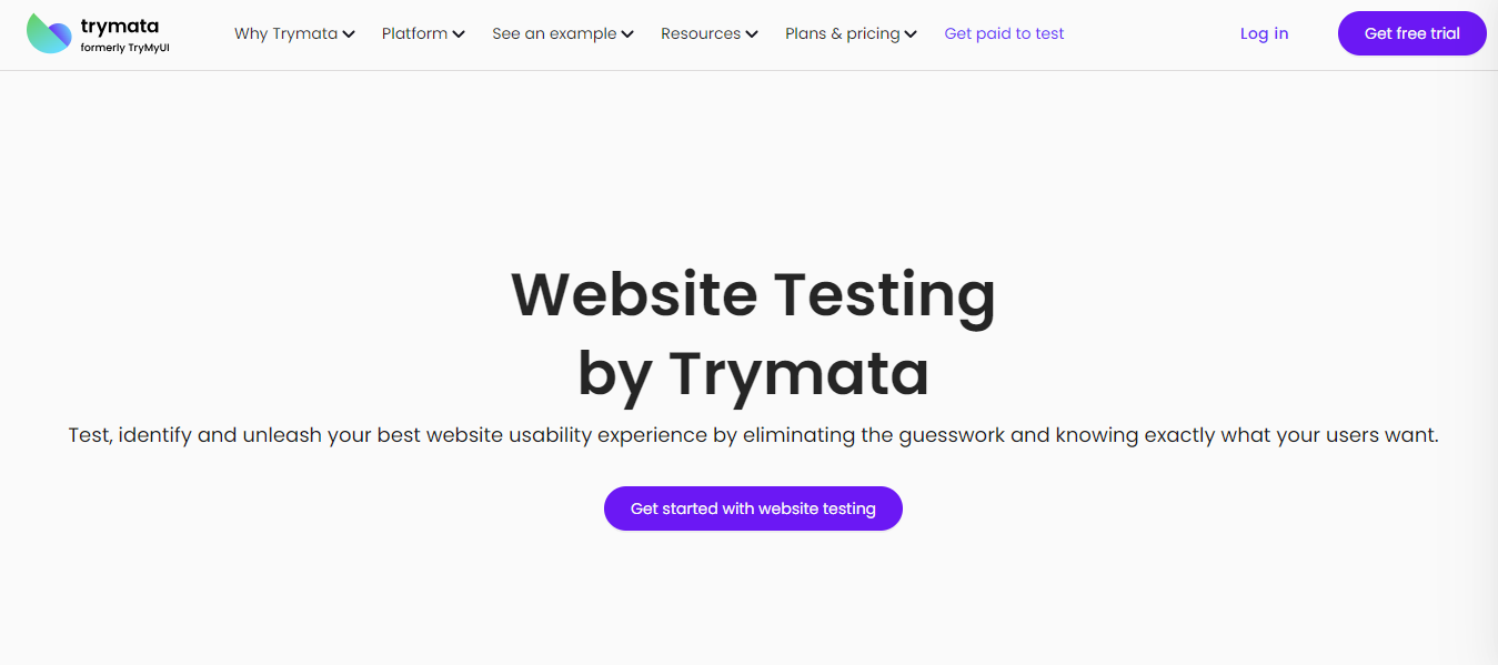 Trymata: Usability Testing for Websites