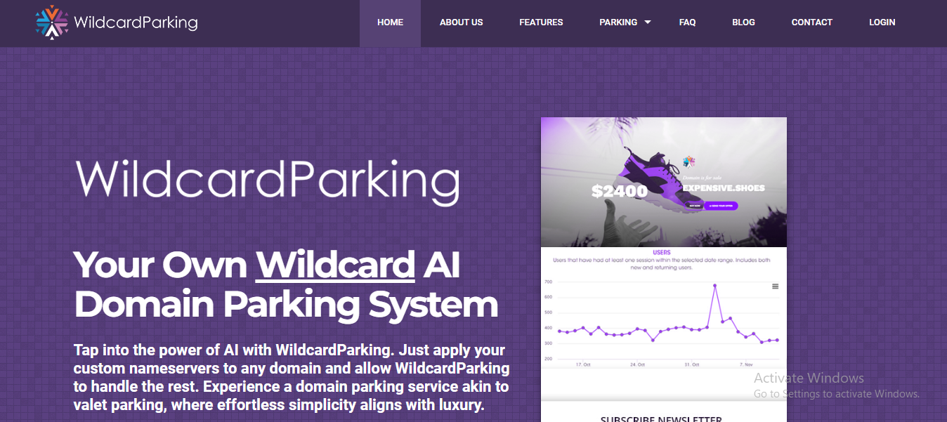 WildcardParking: AI Domain Parking System