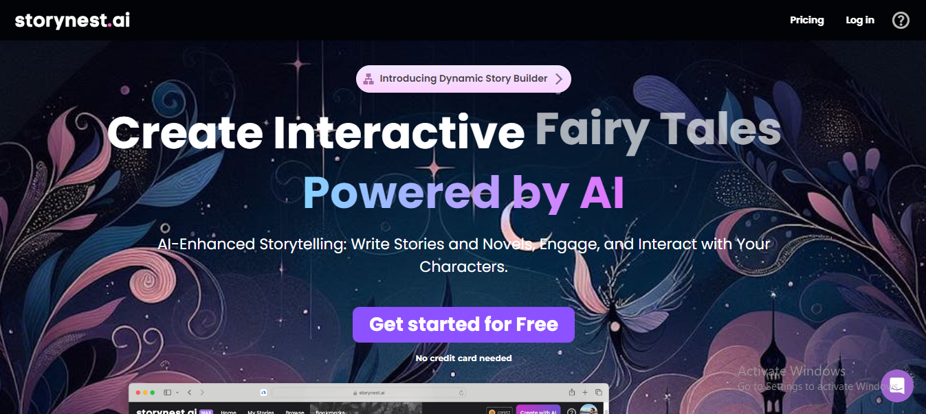 StoryNest.ai: Innovative Online Platform