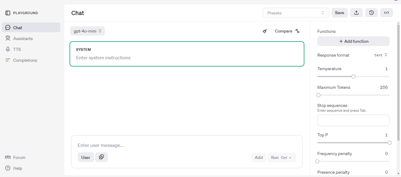 OpenAI Playground